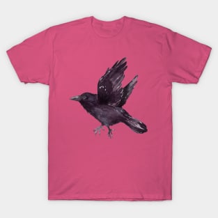 Flying raven watercolor T-Shirt